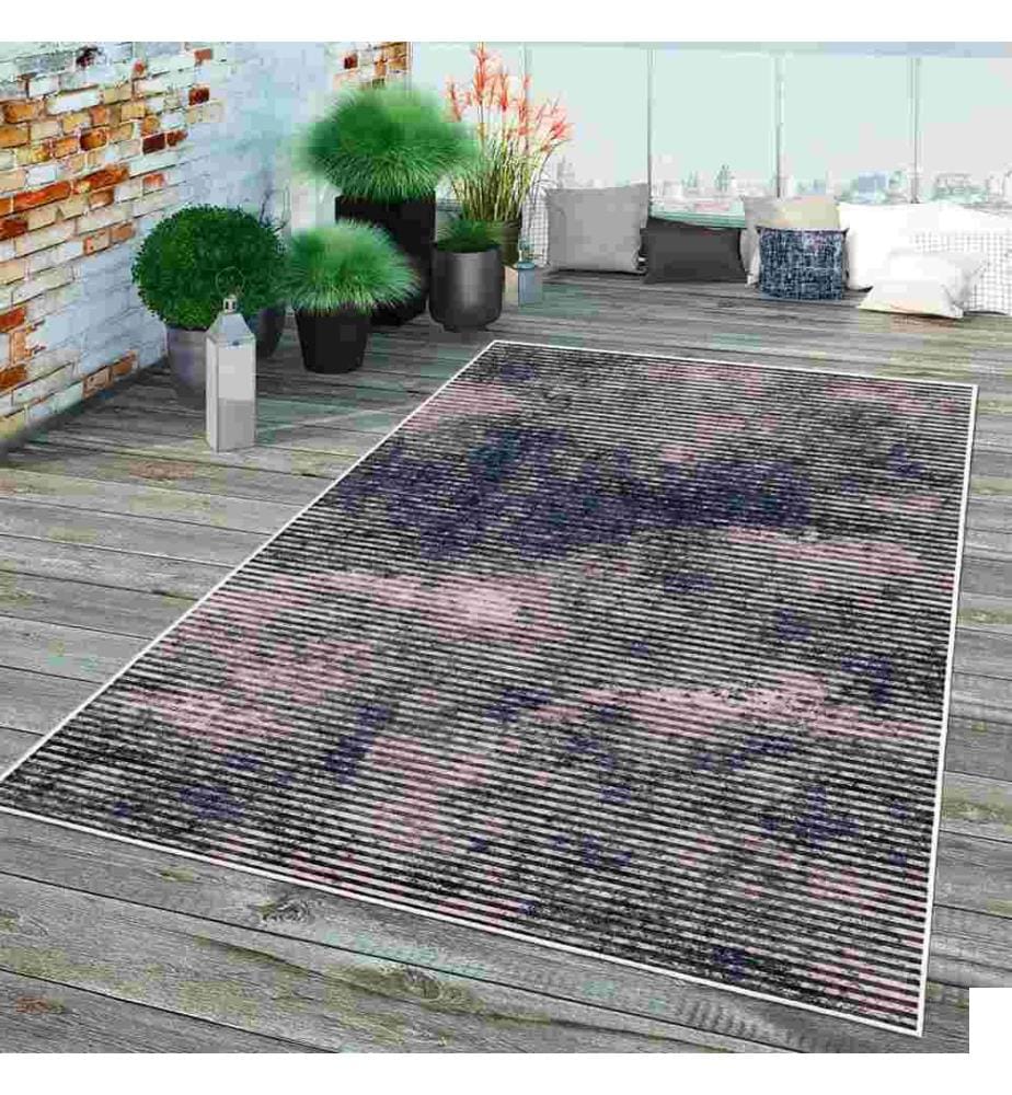 Tapis, rose, 70% coton - 30% chenille, 80 x 150 cm