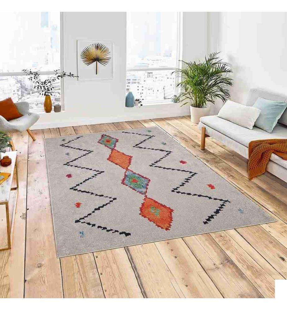 Tapis, blanc, 70% coton - 30% polyester, 80 x 300 cm