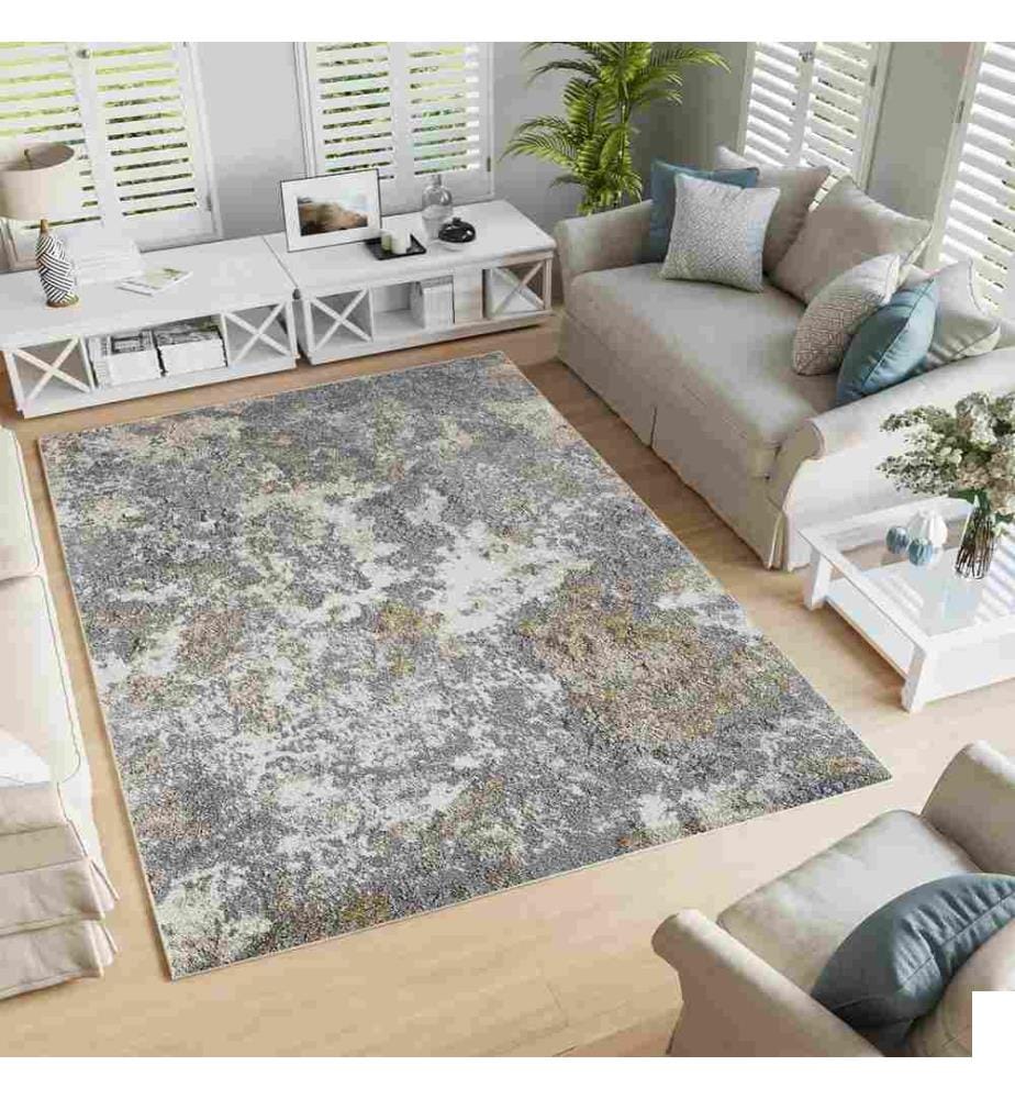 Tapis, gris, 70% coton - 30% polyester, 80 x 300 cm