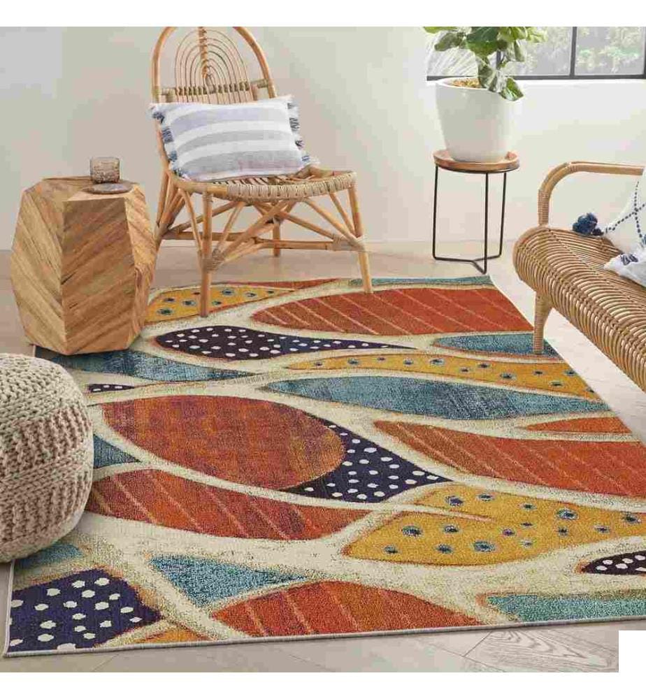 Tapis, Multicolore, 70% Coton - 30% Polyester, 80 x 150 cm