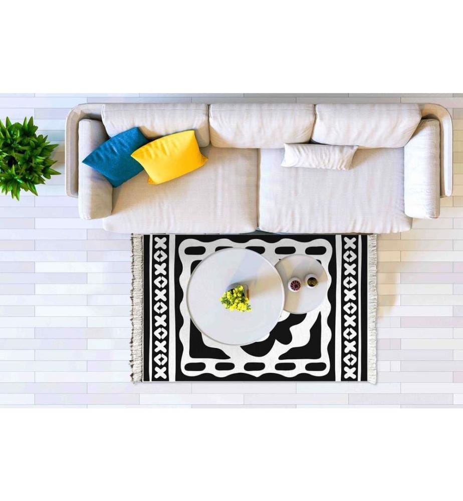 Tapis, Multicolore, 70% Acrylique - 15% Coton - 15% Polyester, 150 x 100 cm