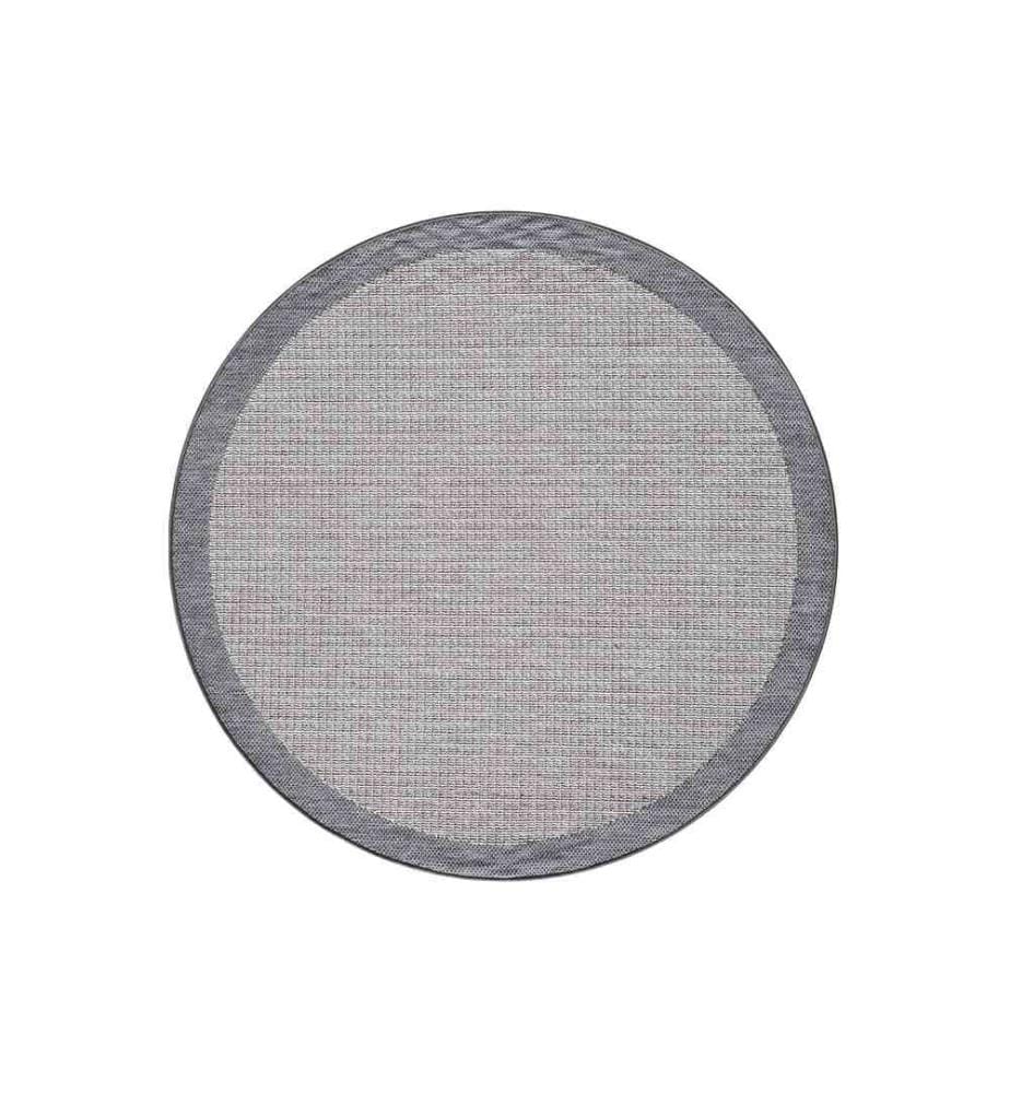 Tapis, gris, 100% polypropylène, 115 x 115 cm
