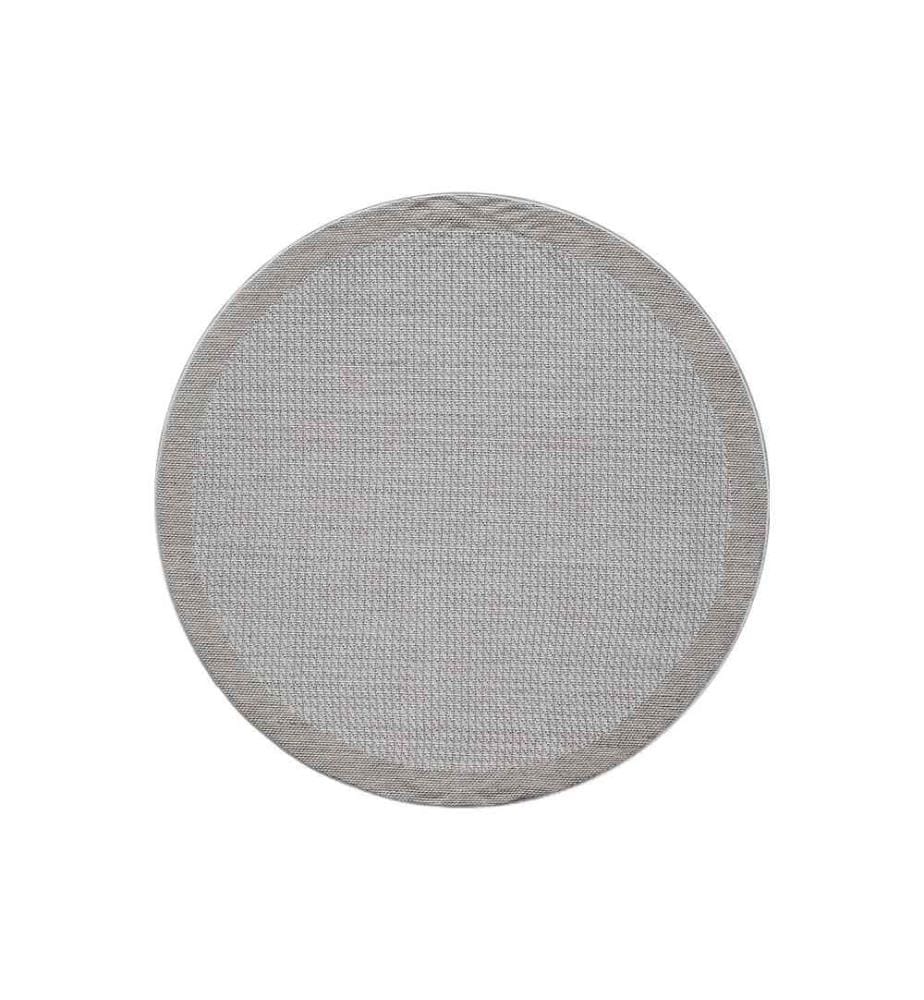 Tapis, crème, 100% polypropylène, 115 x 115 cm
