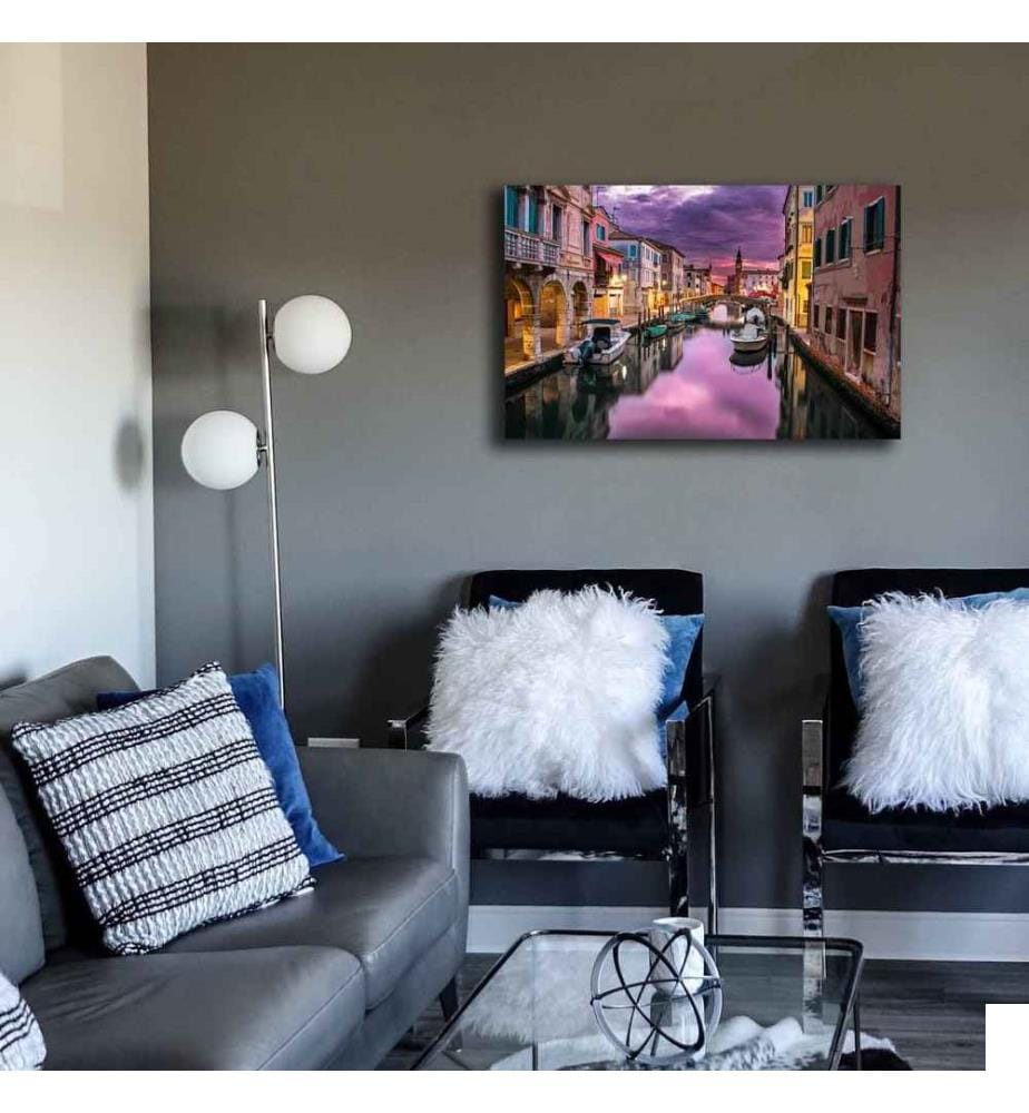 Peinture décorative sur toile, multicolore, toile 100% daim, cadre en bois