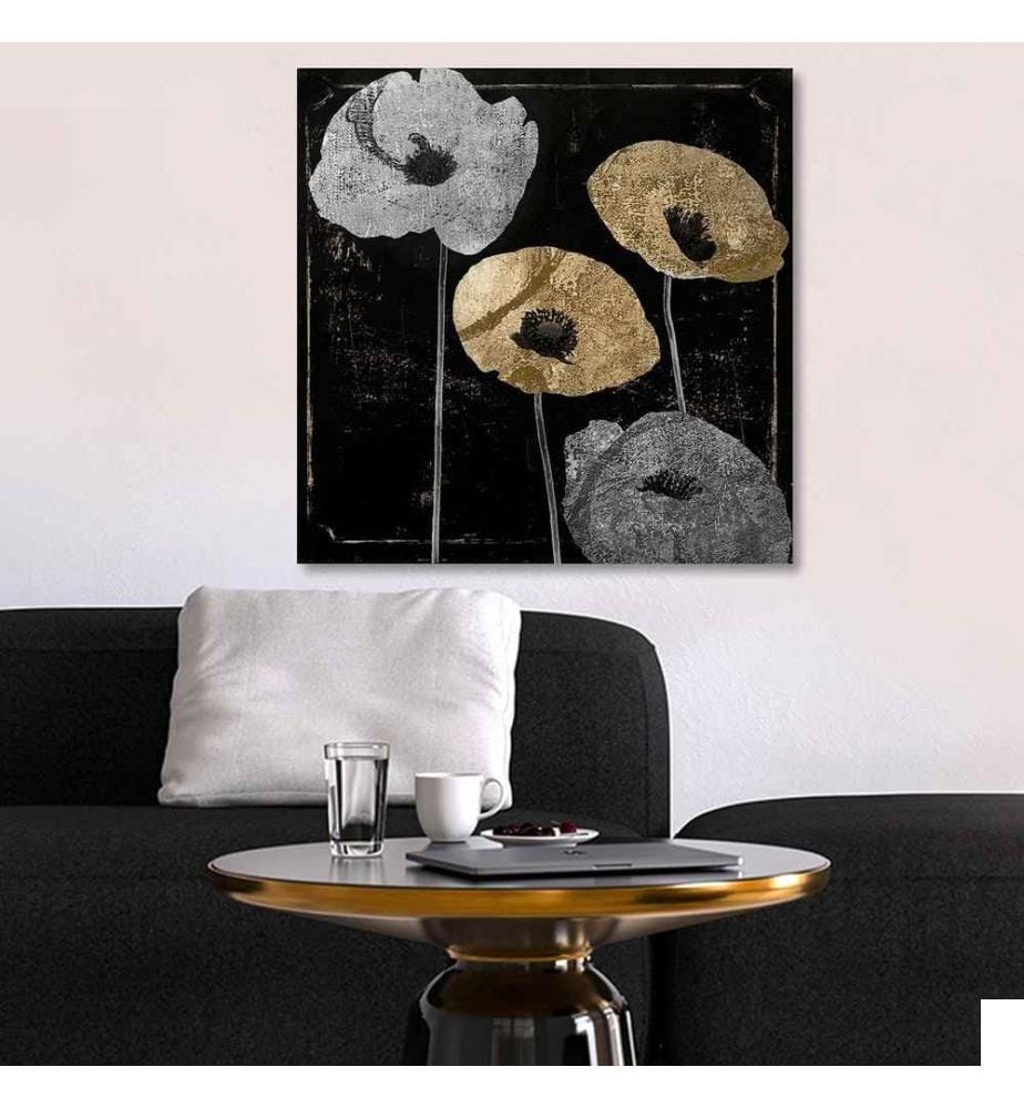 Peinture décorative sur toile, multicolore, 100% toile