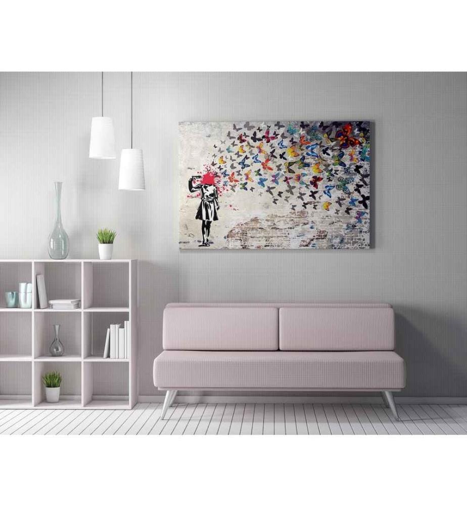 Peinture décorative sur toile, Multicolore, 50% coton - 50% polyester