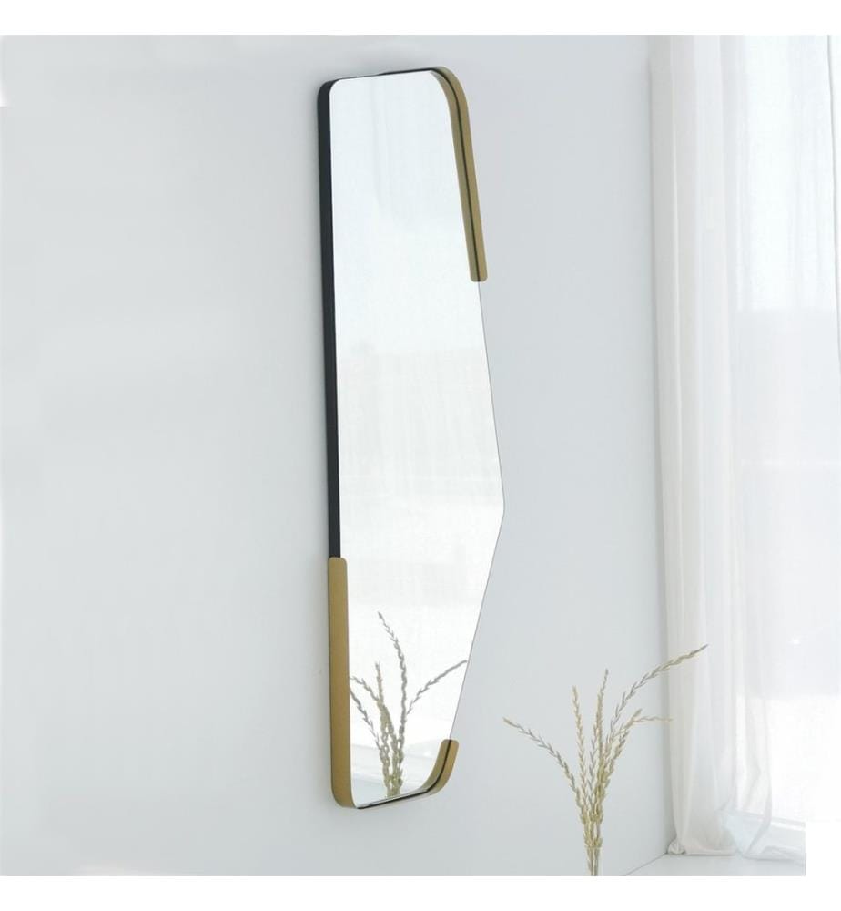Miroir, Noir, MDF, Cadre : Métal