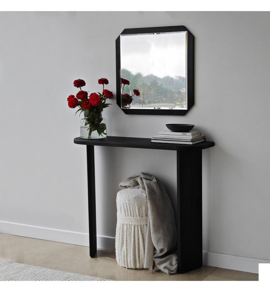 Miroir, noir, panneau de particules mélaminé