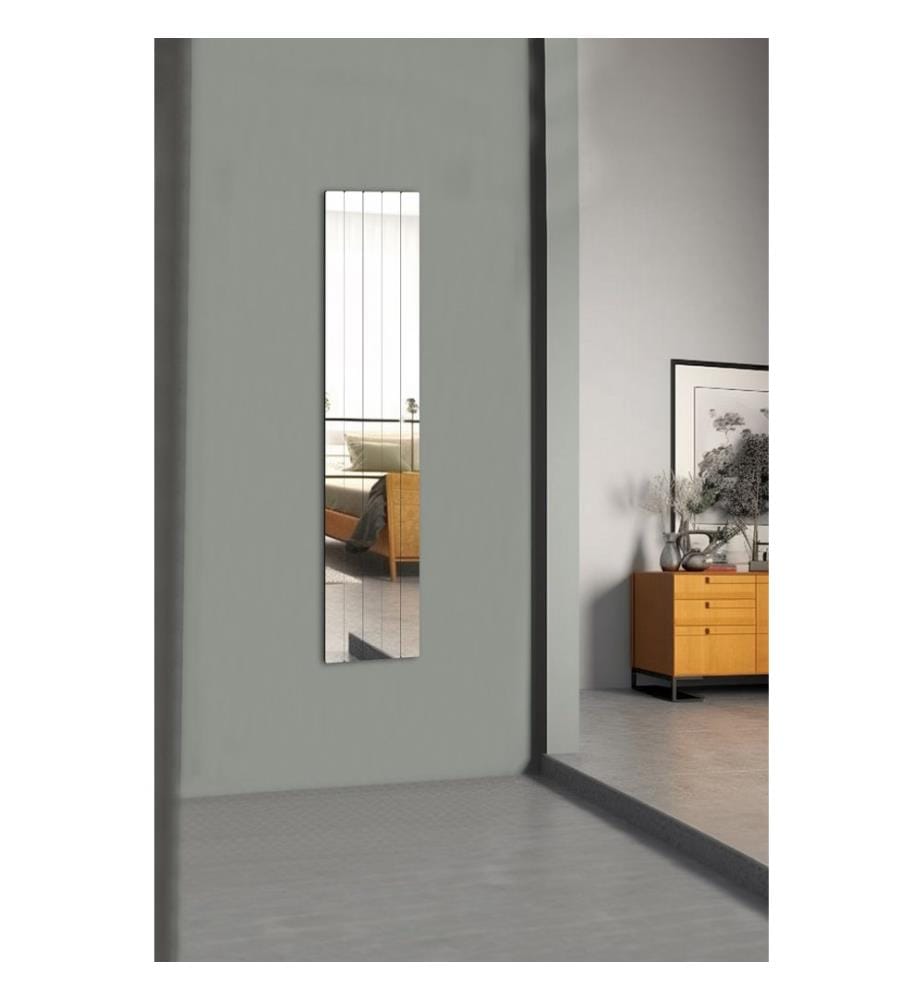 Miroir, Argent, Miroir incassable, Miroir acrylique avec support MDF