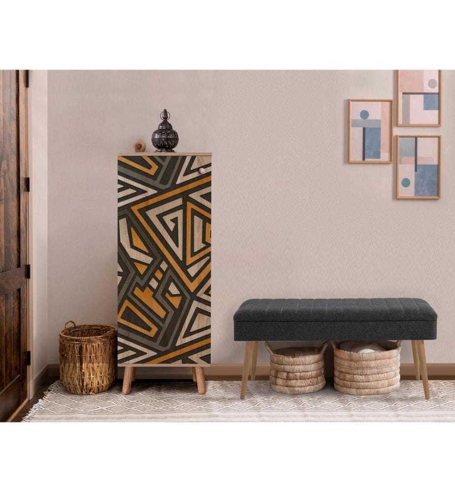 Ensemble de meubles de couloir, Sonomo, Anthracite, Panneau de particules mélaminé