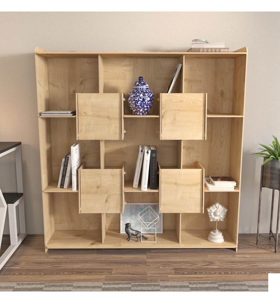 Etagère, chêne, panneau de particules mélaminé