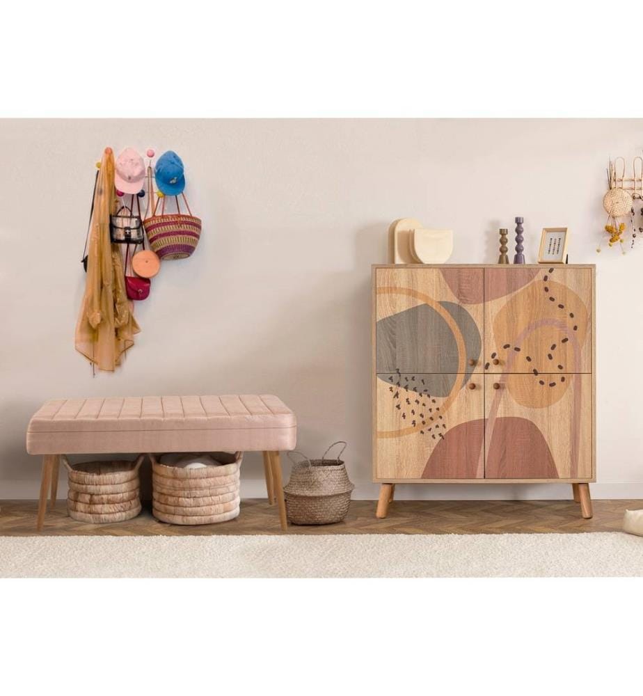 Ensemble de meubles d'entrée, Sonomo, Stone, panneau de particules mélaminé