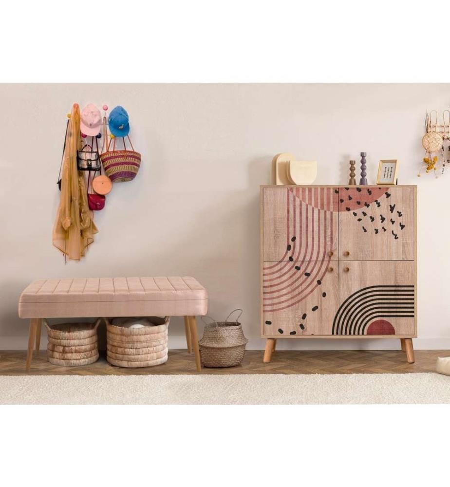 Ensemble de meubles d'entrée, Sonomo, Stone, panneau de particules mélaminé