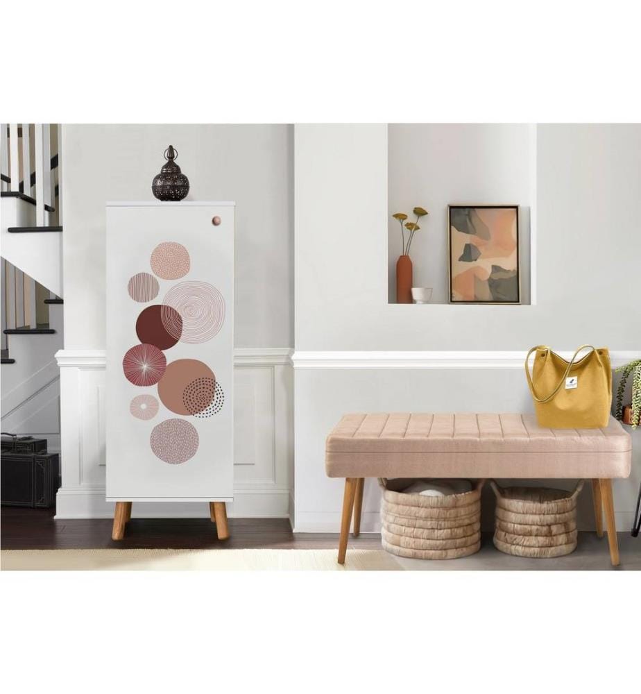 Ensemble de meubles de couloir, blanc, pierre, panneau de particules mélaminé