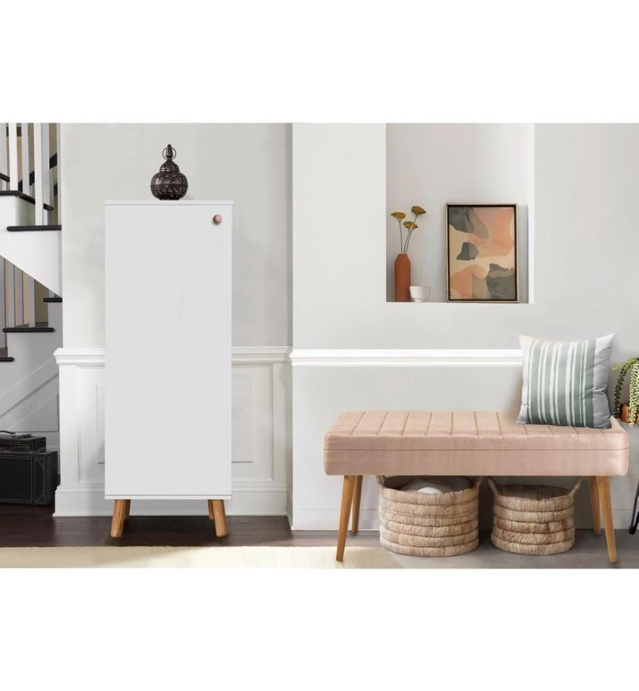 Ensemble de meubles de couloir, blanc, pierre, panneau de particules mélaminé