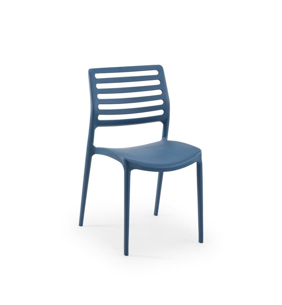Ensemble de chaises, 4 pièces, Sax Blue, 100% POLYPROPYLENE