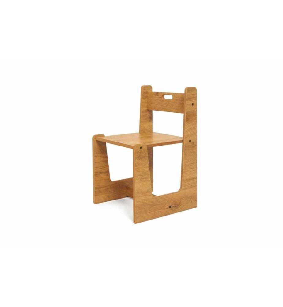 Chaise enfant, 100 % MDF, naturel
