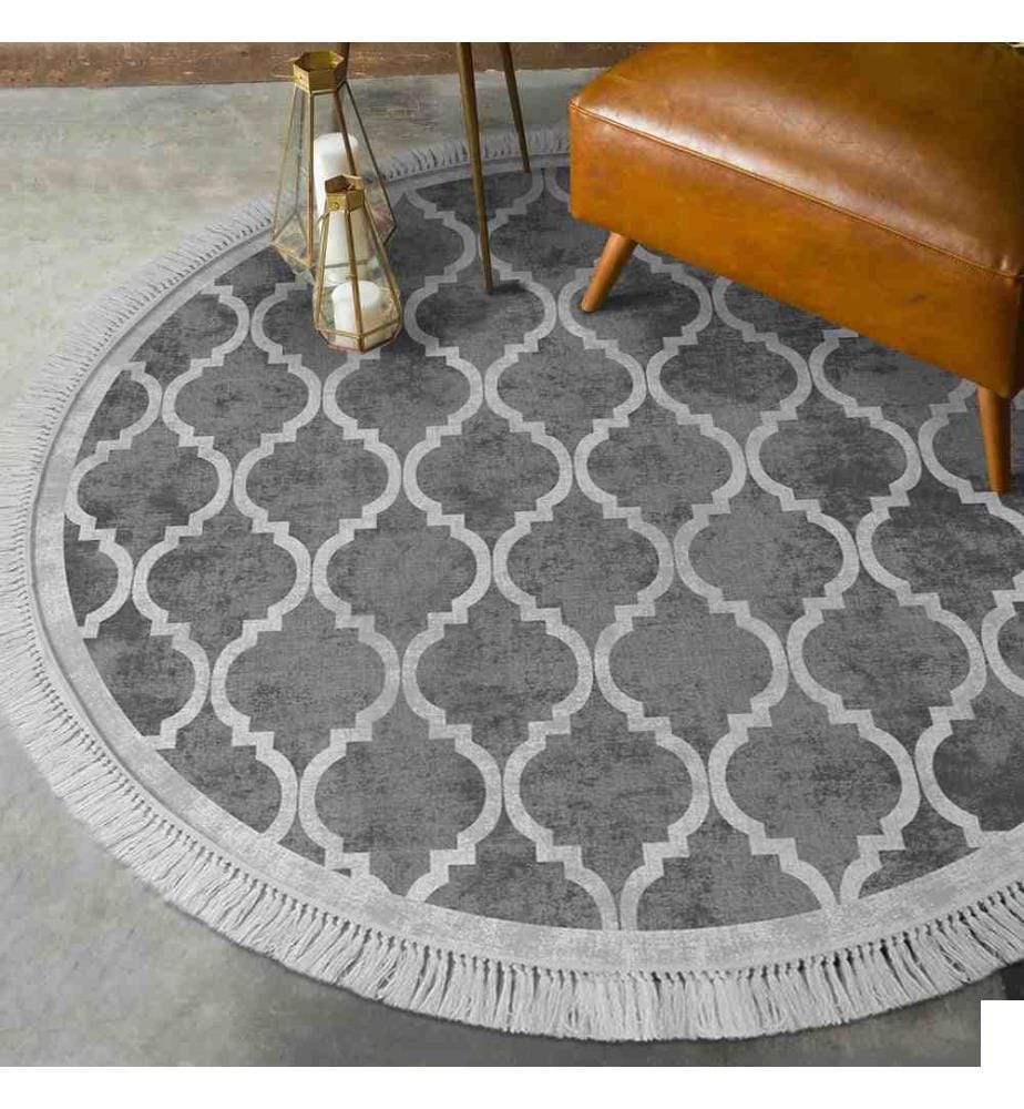 Tapis, 180 cm, , Gris, Polyester, 3 mm Hauteur d'éponge