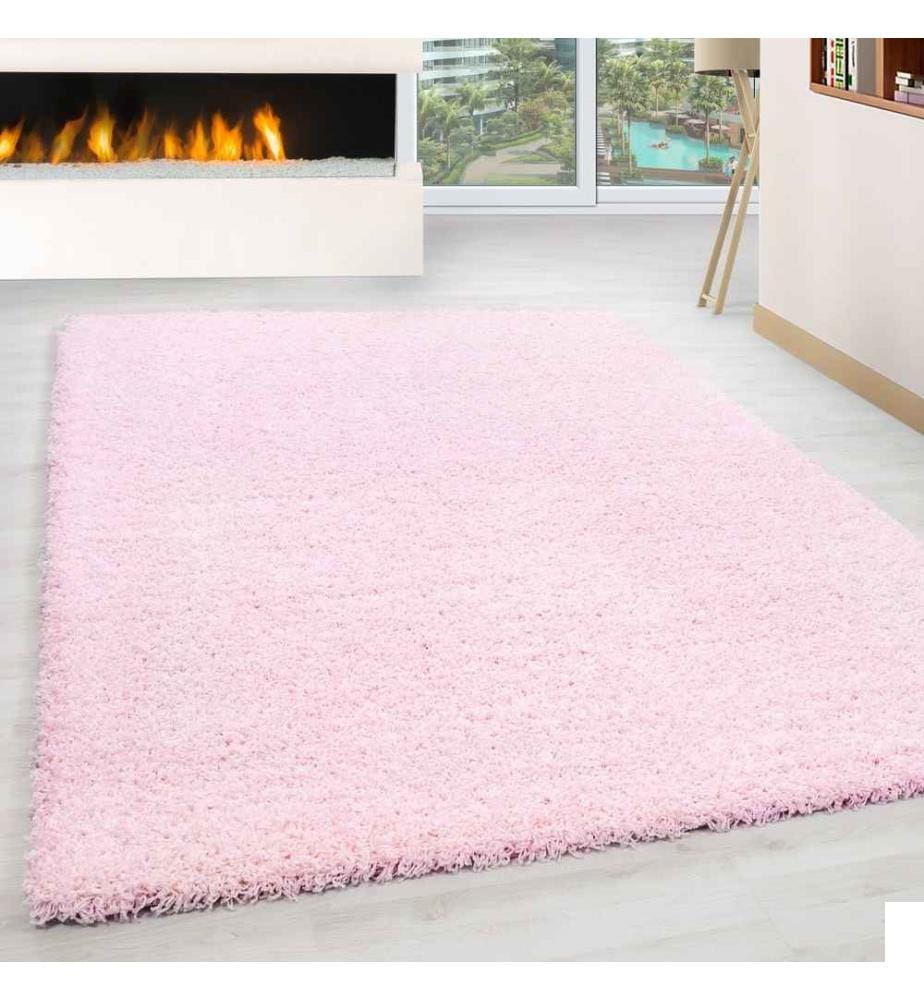 Tapis, rose, 100% polypropylène, 120 x 170 cm