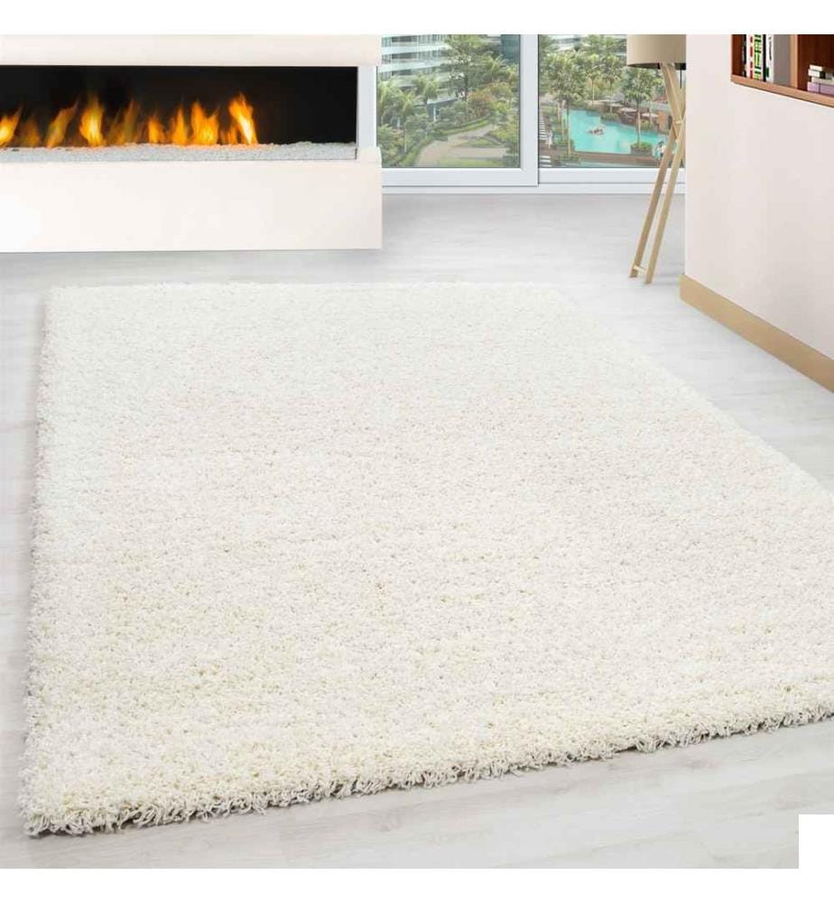 Tapis de salle, crème, 100% polypropylène, 80 x 250 cm