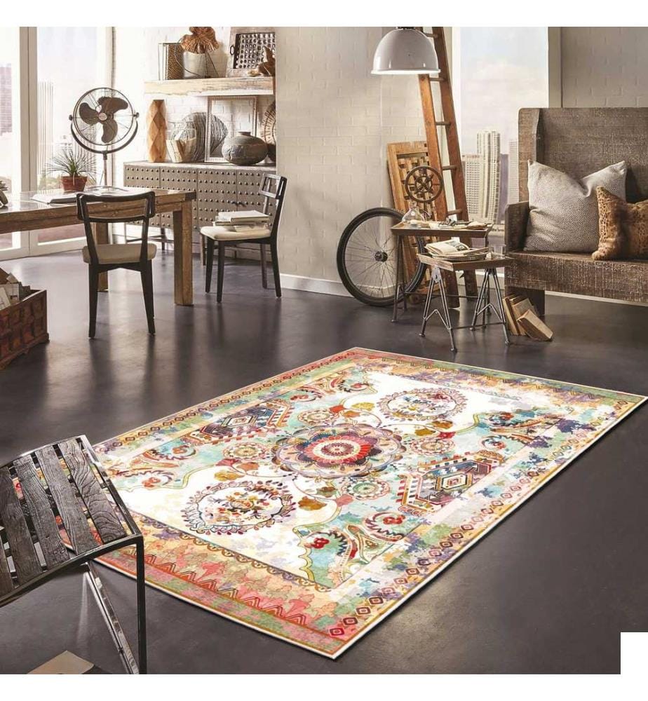 Tapis, multicolore, 70% coton / 30% chenille, 80 x 50 cm