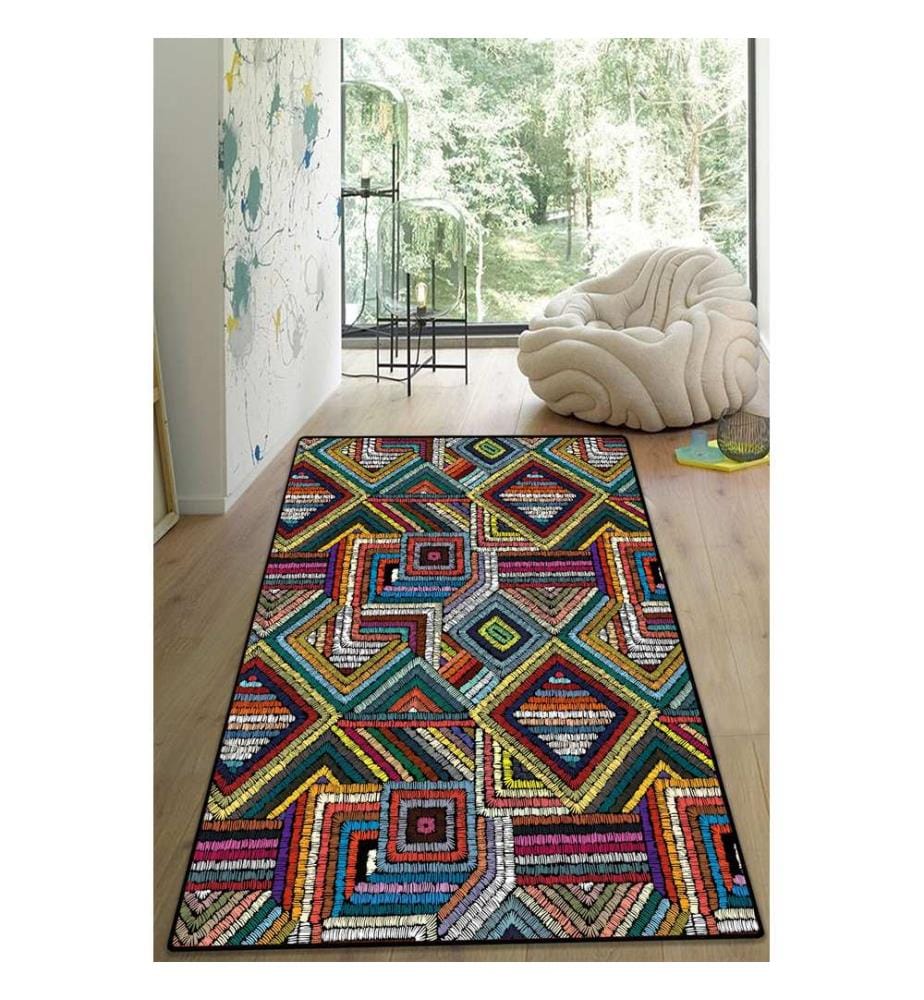 Tapis, multicolore, 100% polyester, 150 x 240 cm