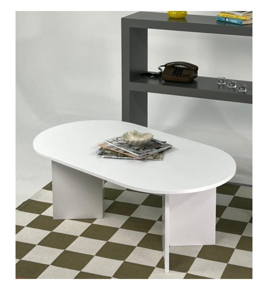 Table basse, blanche, 100 % MDF