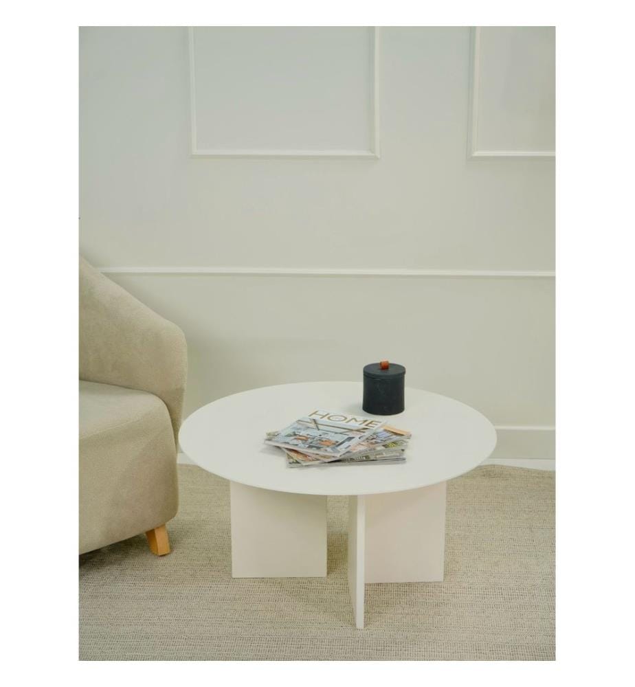 Table basse, crème, 100 % MDF