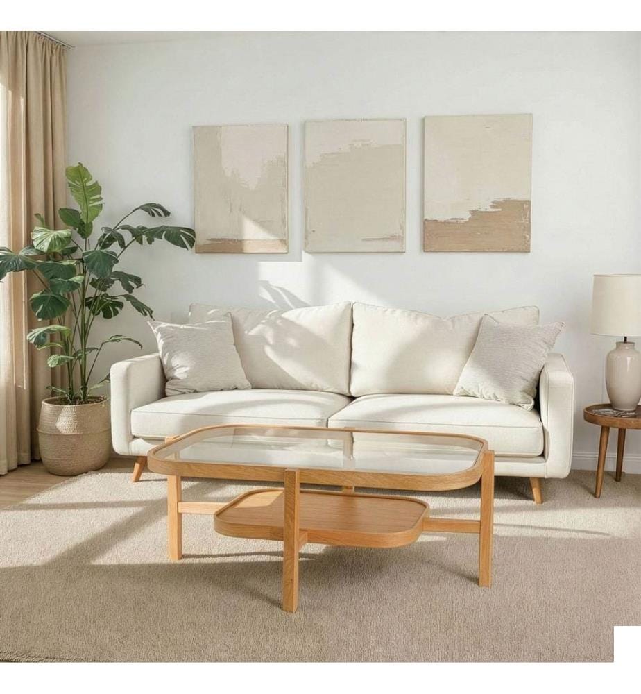 Table basse, chêne, 100 % BOIS MASSIF