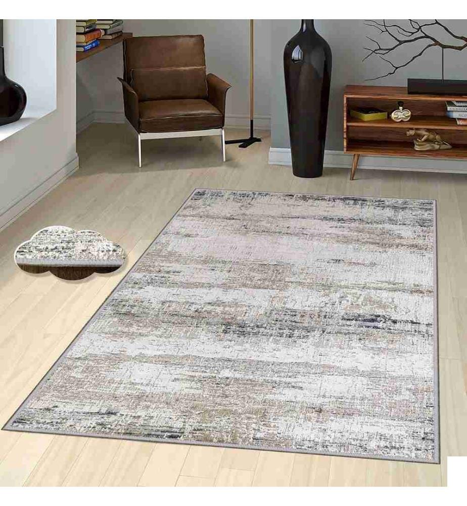 Tapis de salle, 100 x 200, , Multicolore, Polyester, 1 mm de hauteur de poil