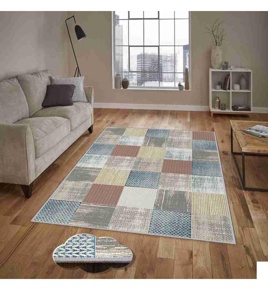 Tapis de salle, Multicolore, 100% Polyester, 100 x 150 cm