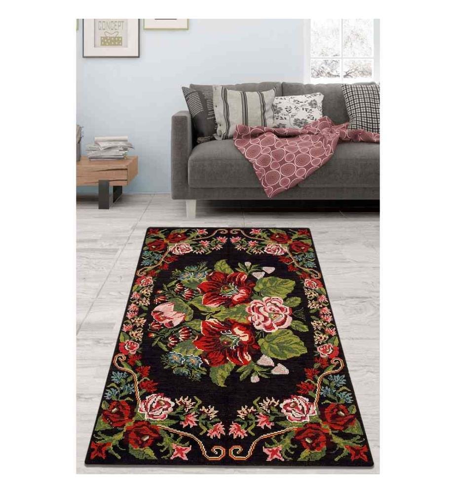 Tapis, Multicolore, 100% Polyester, 100 x 150 cm
