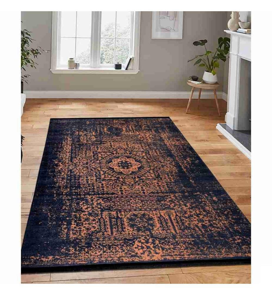 Tapis de salle, multicolore, 100 % tissu velours, 100 x 200 cm