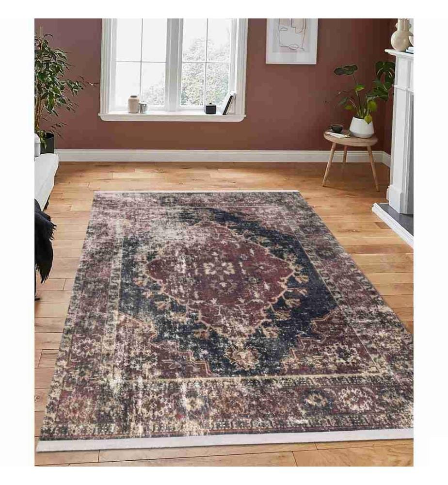 Tapis de salle, multicolore, 100 % tissu velours, 80 x 400 cm