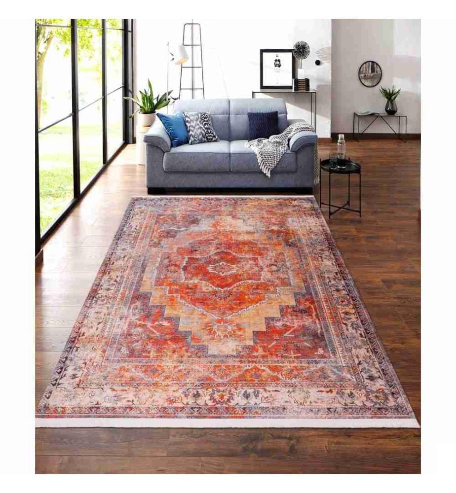 Tapis de salle, multicolore, 100 % tissu velours, 80 x 400 cm