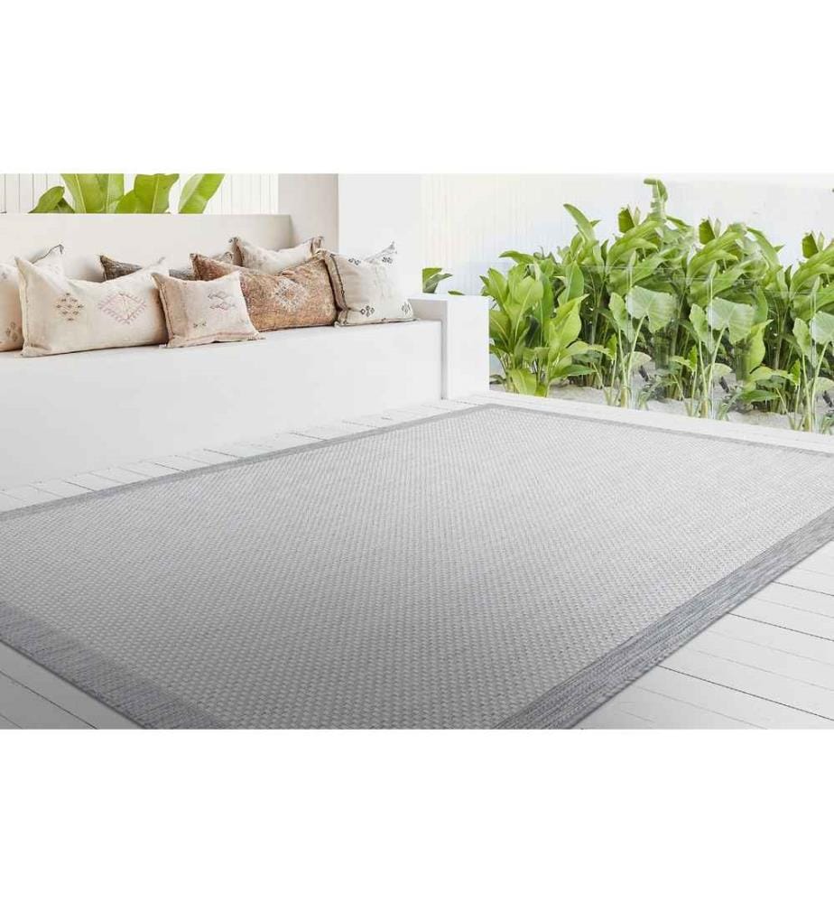 Tapis, Anthracite, Blanc, 100% Sisal, 80 x 150 cm