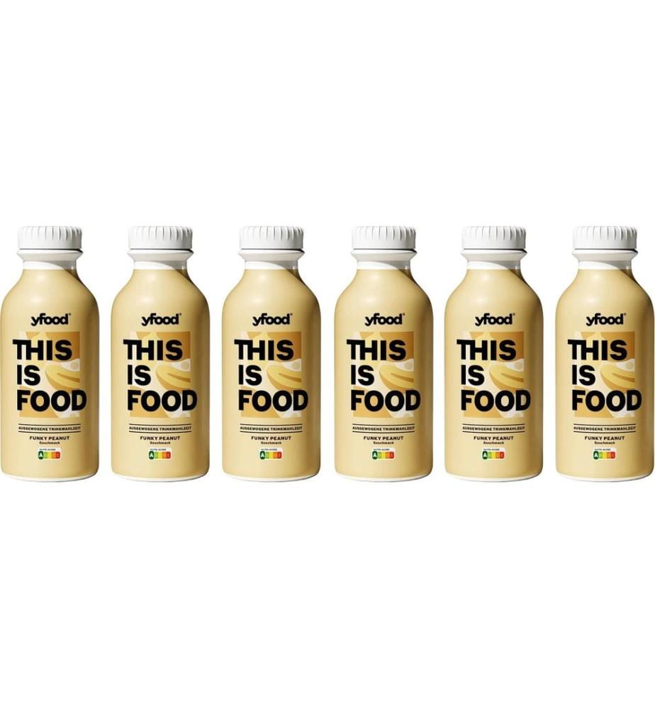 YFOOD - Repas à boire Funky Peanut 6 x 500 ml
