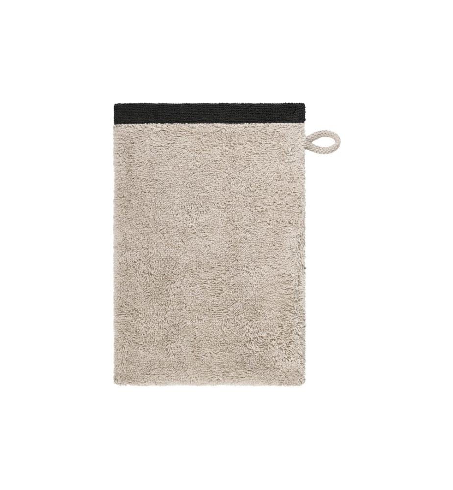 CAWÖ - Gant de toilette Lifestyle Splash 16 x 22 cm, toile/basalte