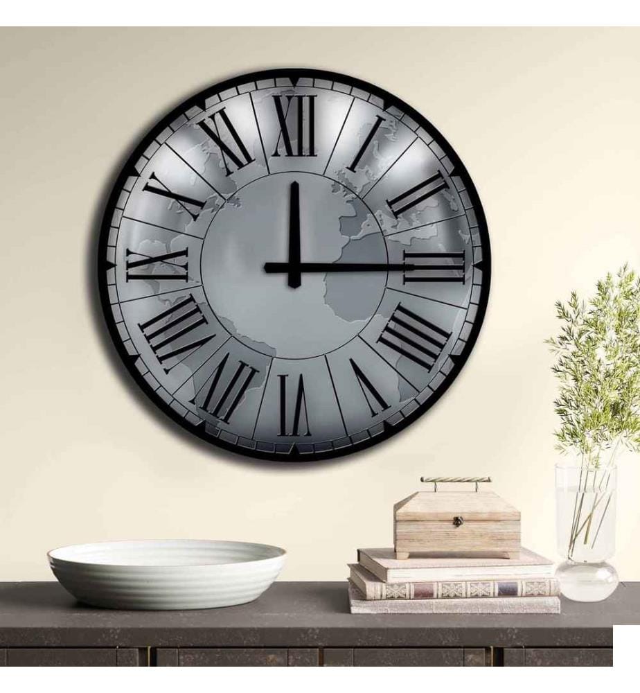 Horloge décorative en MDF, Multicolore, MDF