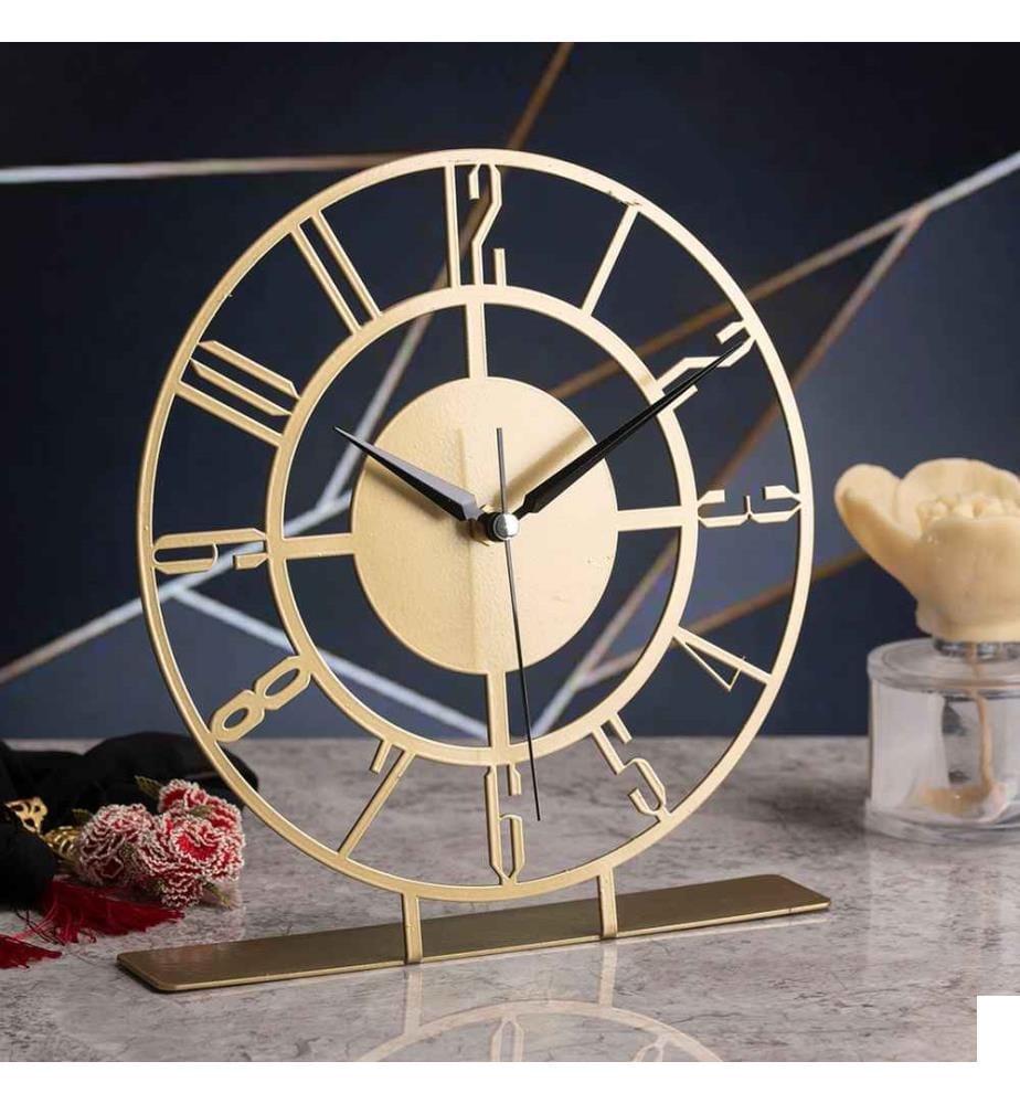Horloge décorative, or, 100% métal