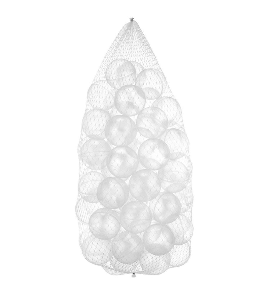 Bac à balles, transparent, en plastique