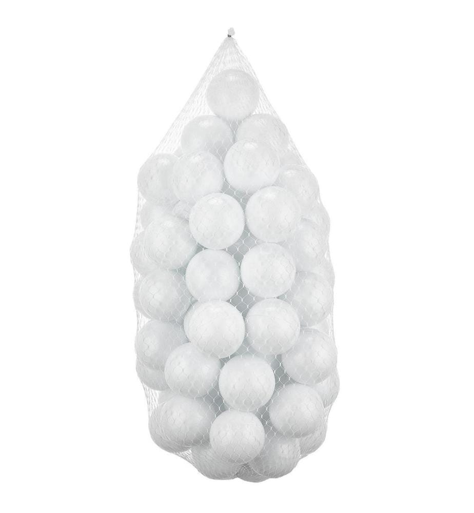 Bac à balles, blanc, plastique