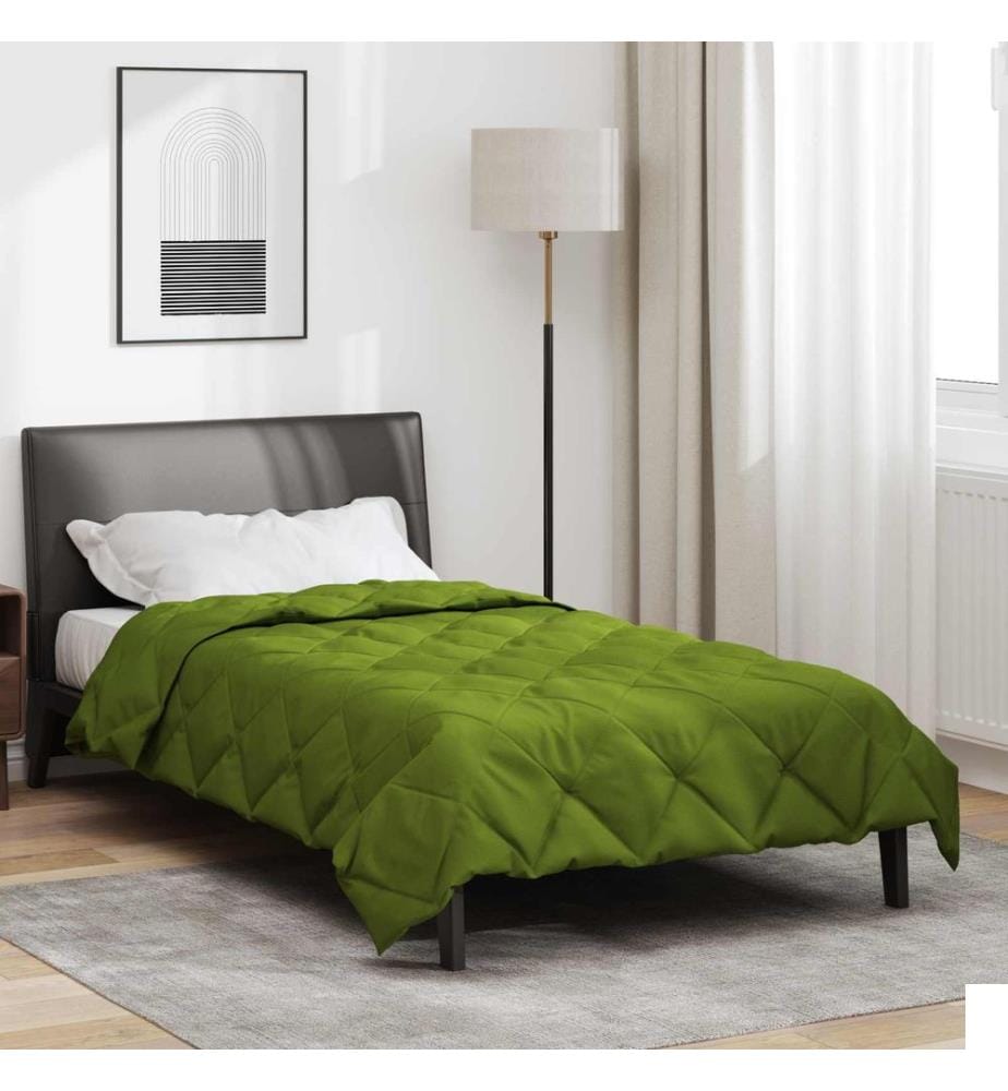 Duvet d'été simple Vert 200 x 155 cm Microfibre