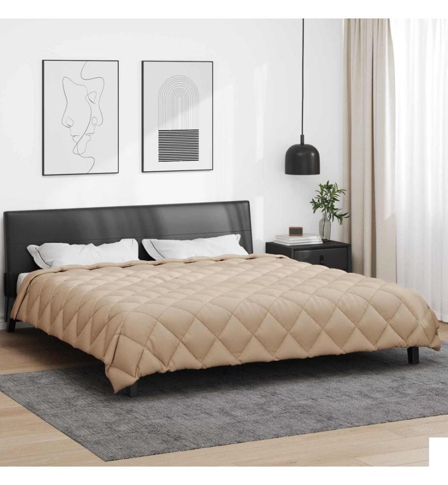 Duvet d'hiver Taupe 240 x 260 cm Microfibre