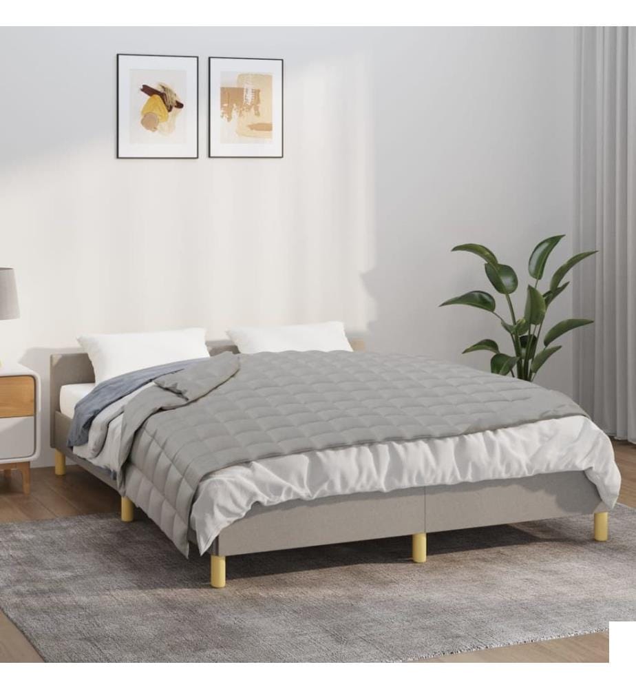 Couverture lestée Gris 140x200 cm 6 kg Tissu