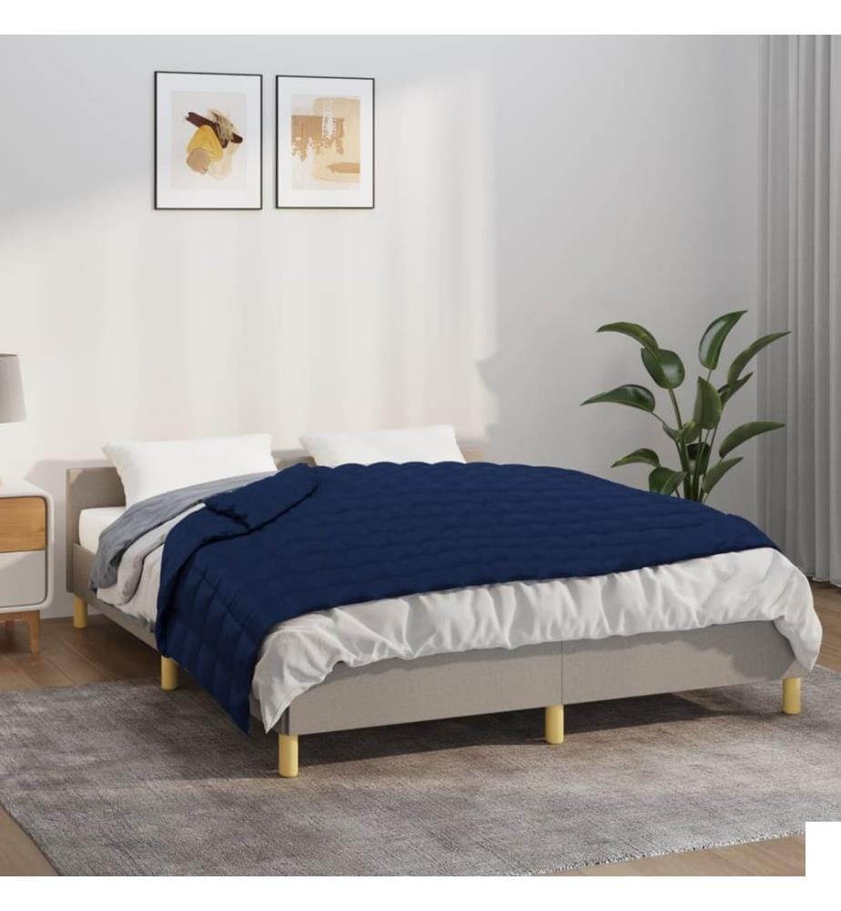Couverture lestée Bleu 135x200 cm 6 kg Tissu