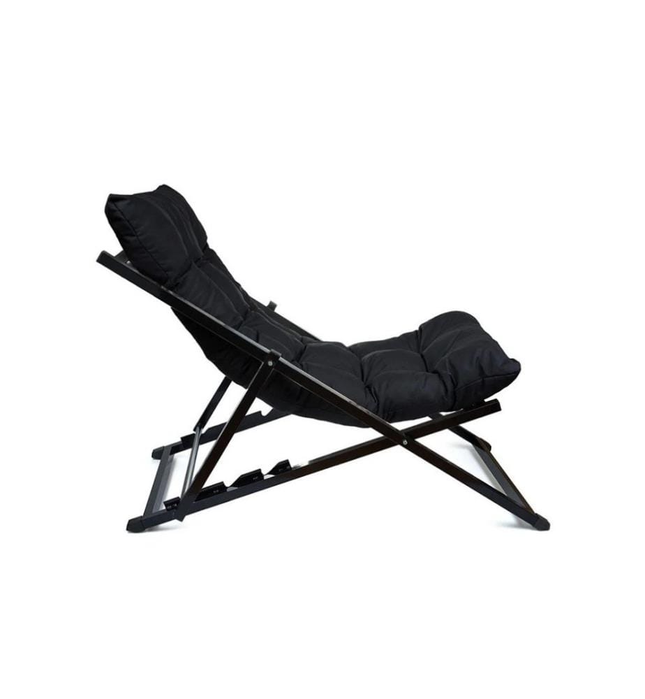 Bain de soleil, noir, 100% métal, tissu : 100% Polyester