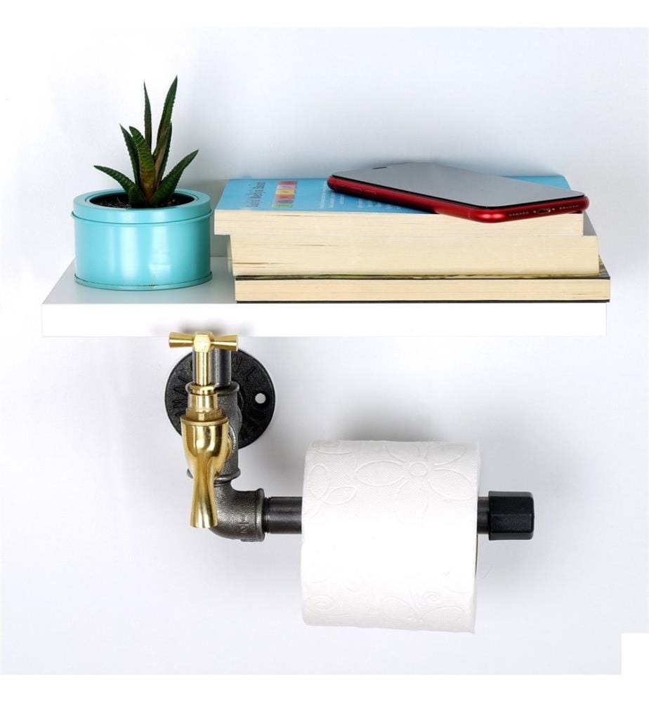 Porte-papier hygiénique, blanc, MDF