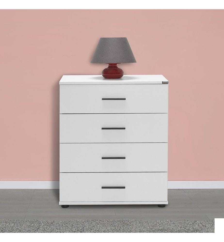 Commode, blanc, panneau de particules mélaminé