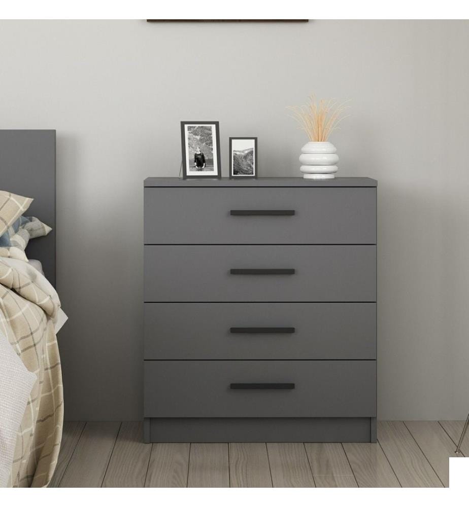 Commode, blanc, panneau de particules mélaminé